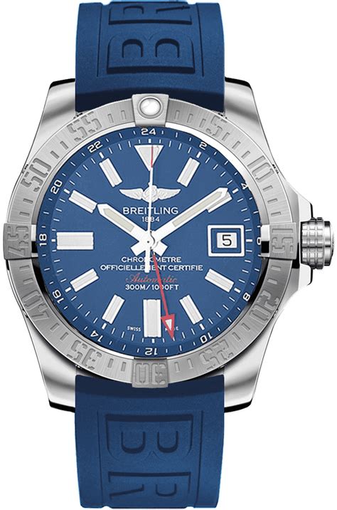 breitling avenger 2 blue rubber strap|Breitling straps for sale.